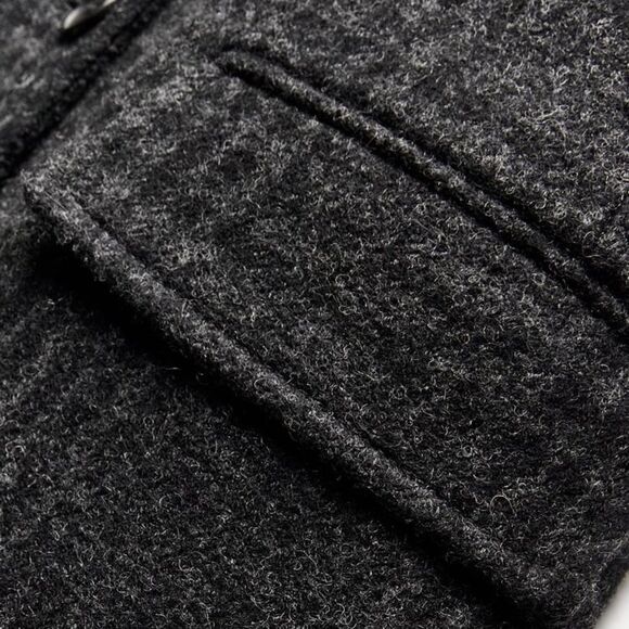 ZARA PLAID MANTECO WOOL COAT ZW COLLECTION - Picture 4 of 13